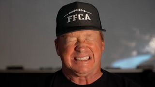 Jon Gruden launches a campaign against clapping for snap counts (Jon Gruden). Photo by Barstool Sports on Twitter